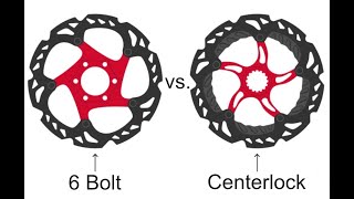 Bicycle Disk Brake Rotors  6 Bolt vs Centerlock [upl. by Asiralc]