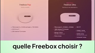 Quelle Freebox Choisir  ULTRA vs POP vs RÉVOLUTION [upl. by Lladnik684]