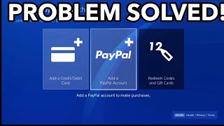 Can’t make payments from PSN wallet SOLVED [upl. by Durnan]