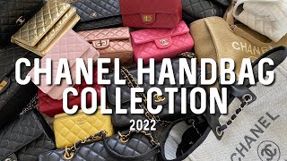 ENTIRE CHANEL HANDBAG COLLECTION 2022  Minks4All [upl. by Minette]