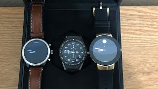 Tag Heuer Connected Modular 45 Unboxing Vs Movado Connect Vs Fossil Q Explorist Luxury Fight [upl. by Anigue]