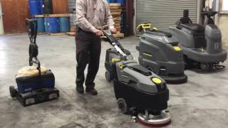 Floor Scrubber Review Karcher BD 4012 C Floor Scrubber [upl. by Oirifrop958]