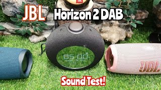 JBL Horizon 2 DAB Bluetooth clock radio speaker  Bass Sound Test [upl. by Aneelas]