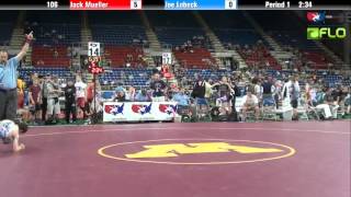 Cadet 106  Jack Mueller Texas vs Joe Lobeck Pennsylvania [upl. by Zinn]