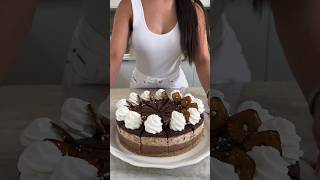 Pretzel Mousse layer cake 🥨🍰  Chocolate Mousse Filling for layer cake  Mousse layer cake recipe [upl. by Duarte820]