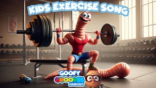 Title 2 quotWiggly Workout for Kids  Preschool Movement Song  Goofy Grooves Hangoutquot [upl. by Erehc814]