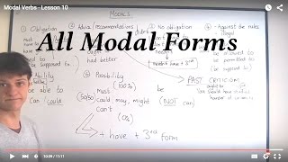 Modal Verbs  Lesson 10 [upl. by Earissed891]