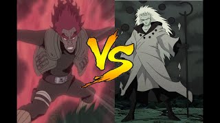 Guy vs Madara  Naruto   English Dub [upl. by Etteuqal]