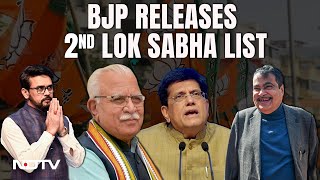 BJP Candidate List 2024  Nitin Gadkari ML Khattar In BJPs 2nd List For Lok Sabha Polls [upl. by Octavius]