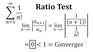 TrueFalse Quiz Question 8 Applying the Ratio Test to Show Convergence [upl. by Gitel]