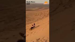 Sand Boarding Desert Safari Dubai Adventures  Sandboarding Desert Tours in Dubai sandboarding uae [upl. by Sucam91]