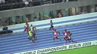 Usain Bolt 100m 958 world record from within stadium [upl. by Miller]