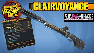 BORDERLANDS 3  CLAIRVOYANCE  Legendary Weapons Guide Guns Love amp Tentacles DLC [upl. by Nosac]