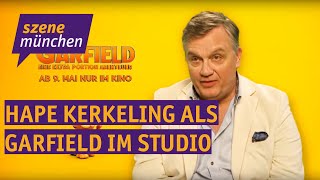 Alles für die Katz Hape Kerkeling als Garfield im Synchronstudio [upl. by Lambard]