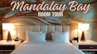 Mandalay Bay Hotel Las Vegas Room Tour rootour [upl. by Oramlub]