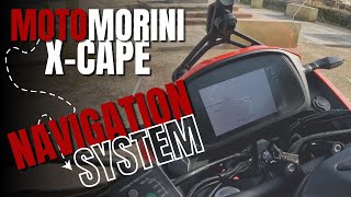 MOTO MORINI XCAPE  NAVIGATION SYSTEM PT [upl. by Lekym]