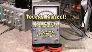 Tenma 72450 AC MilliVoltMeter  Overview  Guts  Test [upl. by Gladdie]