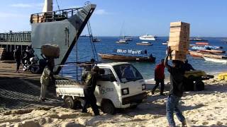 Spice Islander I on the beach of Stone Town Zanzibar Tanzania [upl. by Zechariah]