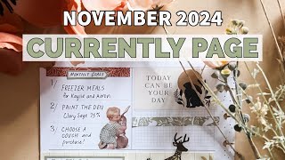 November 2024 Currently Page Plan With Me  Classic Happy Planner [upl. by Maddeu]