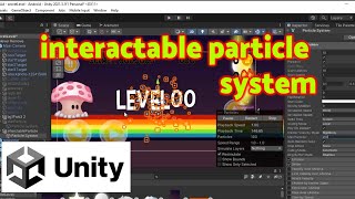 Unity 2D interactable particle system codeless [upl. by Kcin506]