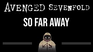 Avenged Sevenfold • So Far Away With Backing Vocals CC 🎤 Karaoke Instrumental [upl. by Arabeila835]