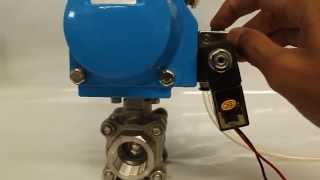 Air Actuated Ball Valve Demonstration [upl. by Noerb]