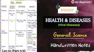 Viral DiseasesHealth amp DiseasesUnit11Part5  Biology  General Science  Lec51 [upl. by Brosy]