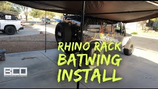 Jeep Wrangler Rhino Rack Batwing Awning Install  Pioneer Platform JKU [upl. by Vaughn]