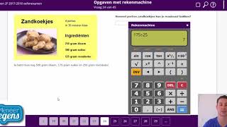 Examentraining Rekenen 2F 1718 Deel 3 vraag 1929 [upl. by Ecinrev]