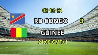 RD CONGO GUINEE QUART DE FINALE CAN 2024 RESULTAT [upl. by Gniy342]