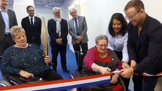 CorbeilEssonnes Essonne  Inauguration d’un « Dojo Solidaire » à l’EHPAD Galignani [upl. by Nylodnewg]