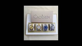 Cadisen Watch C8185 DAYDATE Mens 40MM Miyota 8285 Mechanical Sapphire Crystal Steel Business Watch [upl. by Screens]