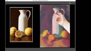 Part 2 White Pitcher amp Lemons Pastel Demo [upl. by Marl]