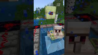 Prank over a Iron golem in minecraft shorts minecraft meme memes [upl. by Notnad]