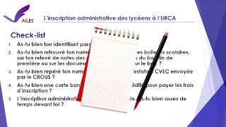 Comment sinscrire à lURCA [upl. by Akyre122]