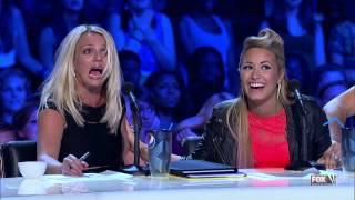 Britney Spears is very scared  X Factor US [upl. by Yemirej]