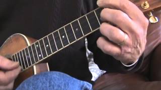 Easy ukulele blues in A Tutorial [upl. by Artenra]