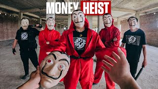 Money Heist Parkour vs ZOMBIES Police ESCAPE  THE BEGINNING Epic Live Action POV [upl. by Ohcirej]