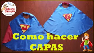 DIY Como hacer CAPA para niñoa 🦸‍♀🦸‍♂ Con este tutorial podrás hacer capas de Superhéroes y otras [upl. by Slotnick432]