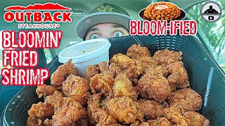 Outback Steakhouse® Bloomin Fried Shrimp Review 🦘🧅🍤  theendorsement [upl. by Odnanreh]