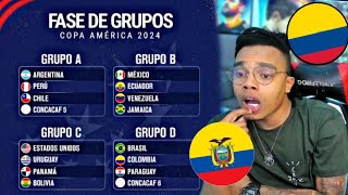 GRUPOS COPA AMERICA 2024 REACCIÓN [upl. by Nnhoj]