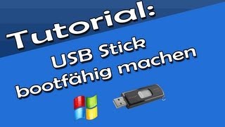 USB Stick bootfähig machen Tutorial [upl. by Endo]