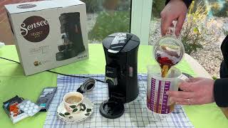 Kaffeepadmaschine reinigen mit Tabletten Philips Domestic Appliances Senseo Select ECO CSA24020 [upl. by Stanislaw]