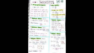 Thermodynamics class 11 all formulas  Thermodynamics physics and chemistry viral trending pw [upl. by Woodhouse]