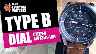 Type B Dial Citizen AW136110H [upl. by Hahcim]