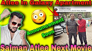 Salman Khan Atlee Kumar New Movie Announcement Salman Khan Upcoming Movie With Atlee [upl. by Roobbie]