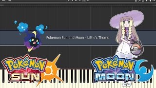 Pokemon Sun amp Moon  Lillies Theme Piano Synthesia [upl. by Aikemaj]