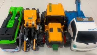 How To Make Robot Mode Tobot Zero Tractor Mega Drill Bus King [upl. by Edette]