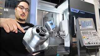 FULL Process CNC Machining a Titanium Rocket Part [upl. by Esineg]