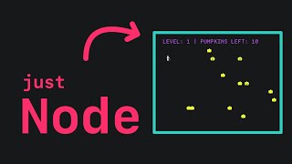 YOU can write a game in Nodejs in the terminal without dependencies intermediate JavaScript [upl. by Tjaden]